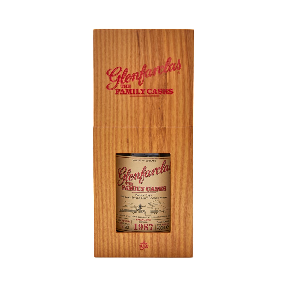 Glenfarclas 1987 Family Cask 28 Year Old, Cask 1477, Highland Single Malt Whisky