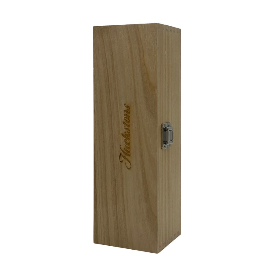 Hackstons Single Bottle Wooden Gift Box