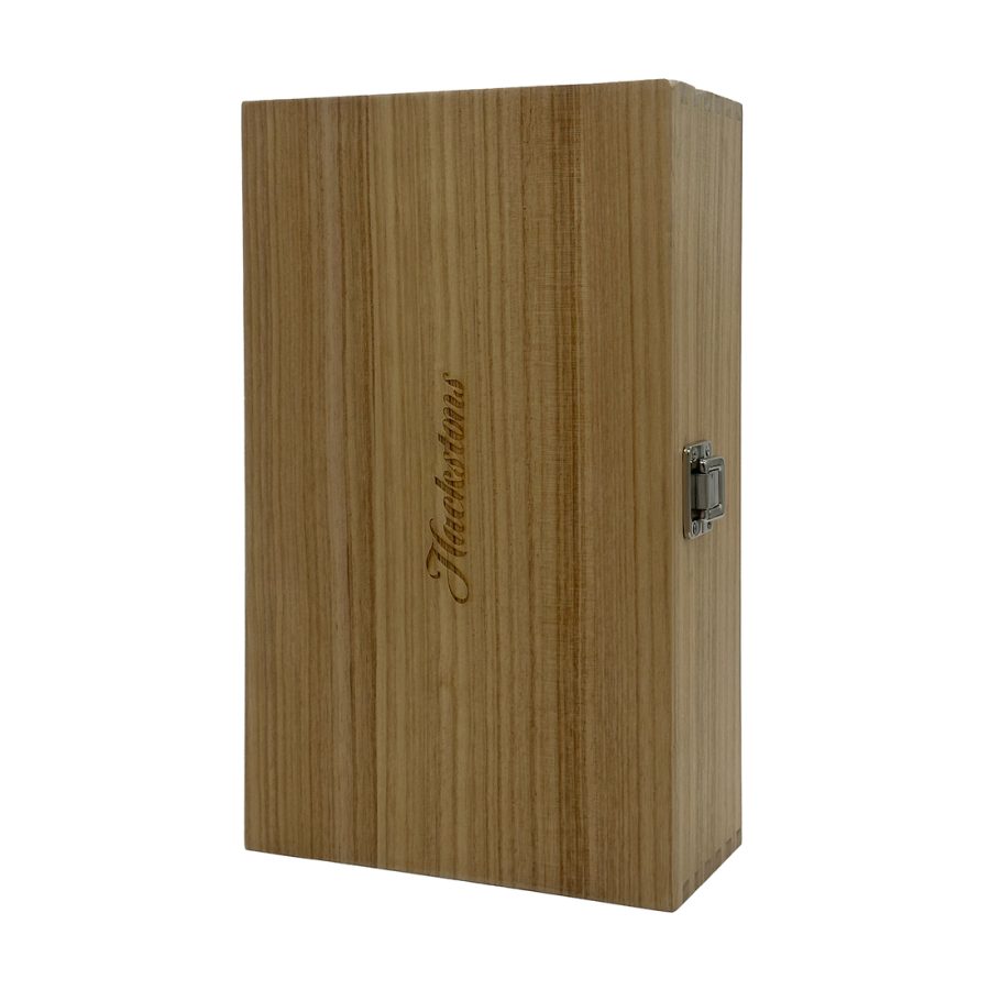 Hackstons Two Bottle Wooden Gift Box