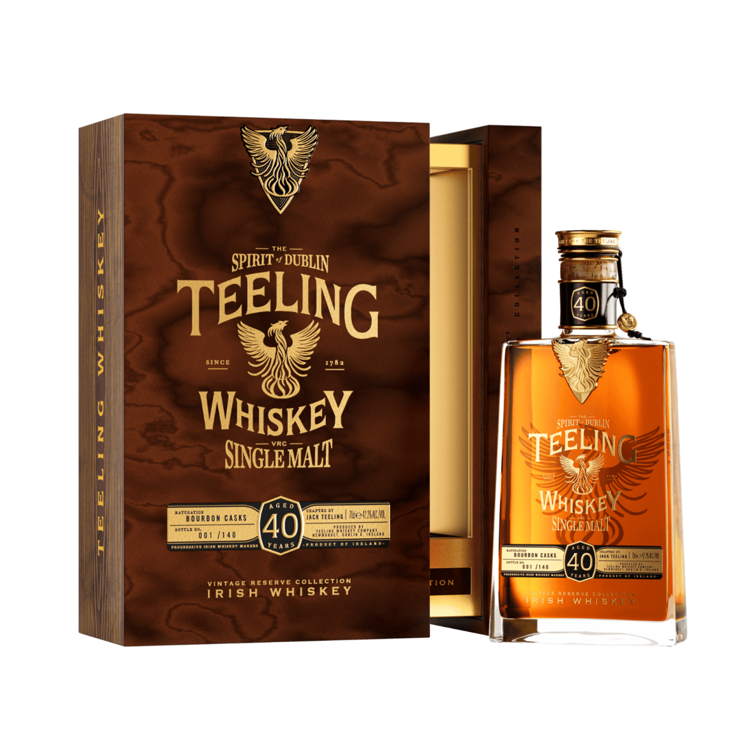 Teeling 40 Year Old Limited Edition Irish Single Malt Whiskey