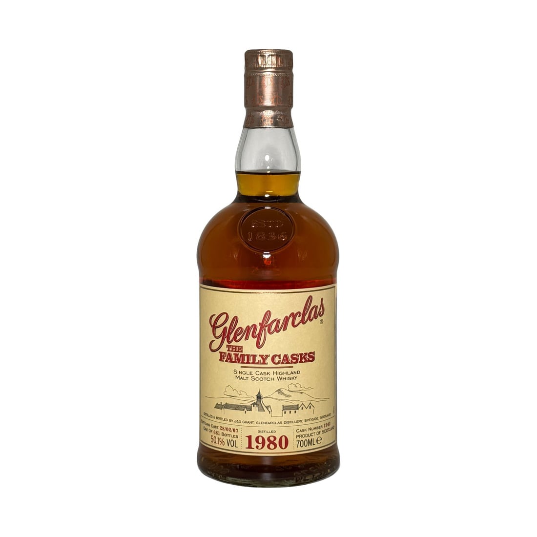 Glenfarclas 1980 Family Cask 26 Year Old, Cask 1942, Highland Single Malt