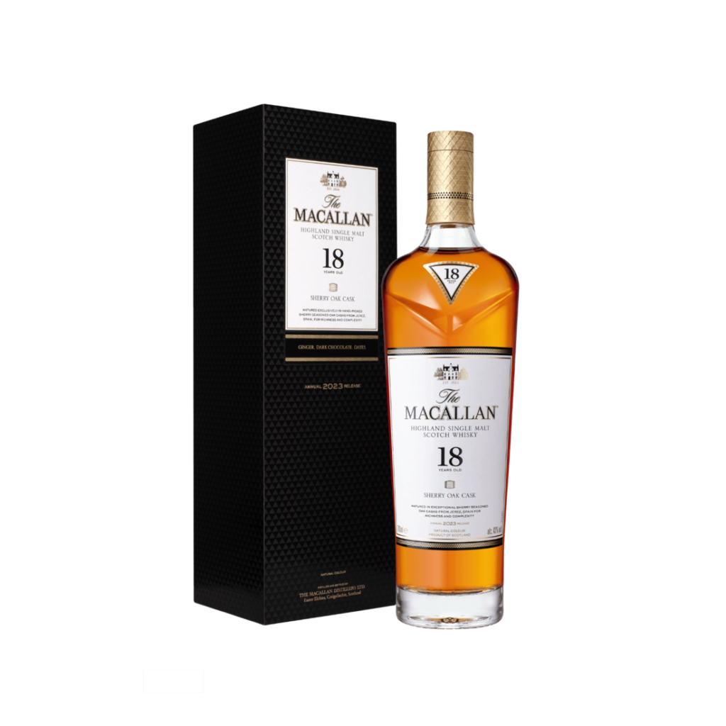 The Macallan 18 Year Old Sherry Oak, 2023, Speyside Single Malt Whisky