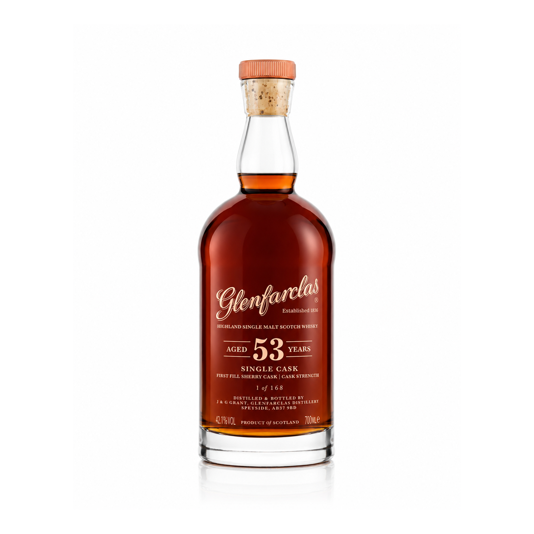 Glenfarclas 53 Year Old, Speyside Single Malt, Single Cask 1st Fill Sherry