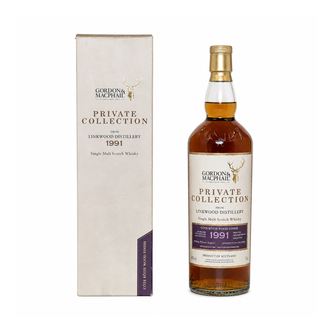 Linkwood 1991, 20 Year Old, G&M Private Collection, Côte-Rotie Finish Speyside Single Malt Whisky