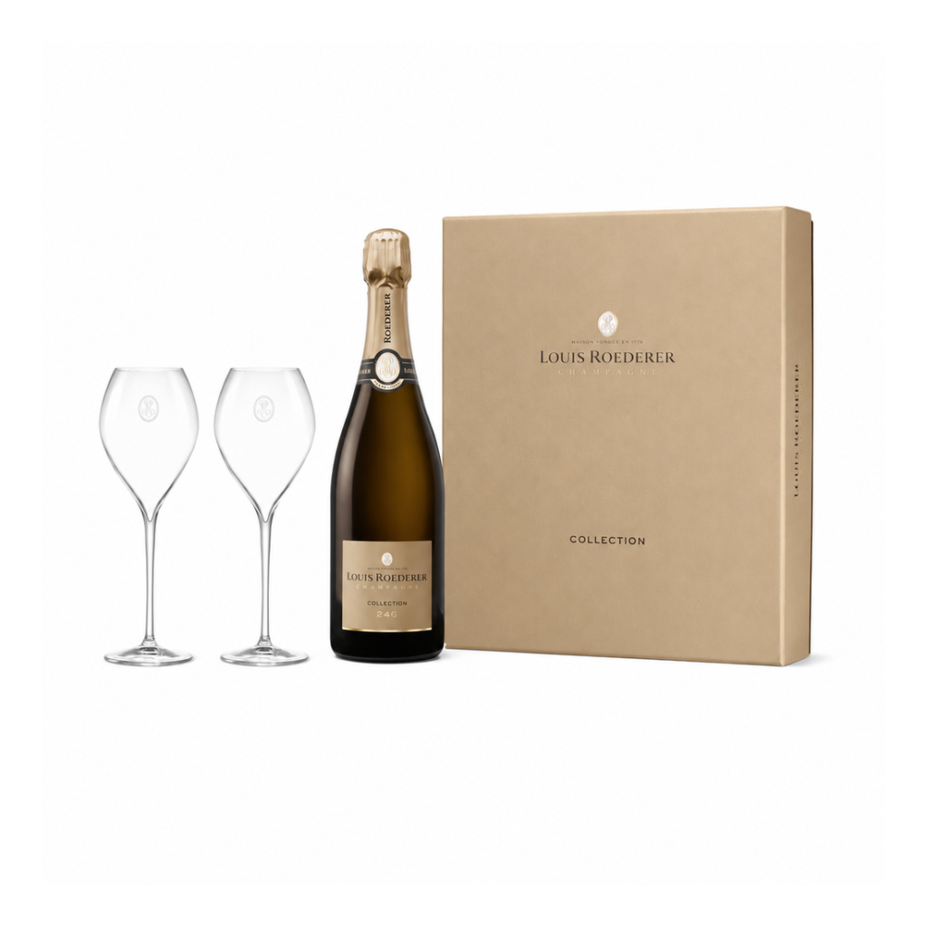 Louis Roederer Collection 246 Prestige Gift Pack with Flutes