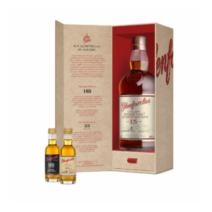 Glenfarclas 15 Year Old Gift Set with 105 & 25YO Miniature