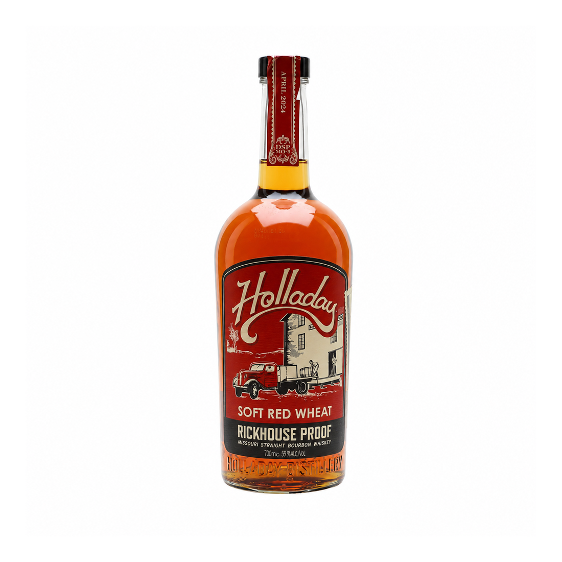 Holladay Soft Red Wheat Rickhouse Proof Missouri Straight Bourbon