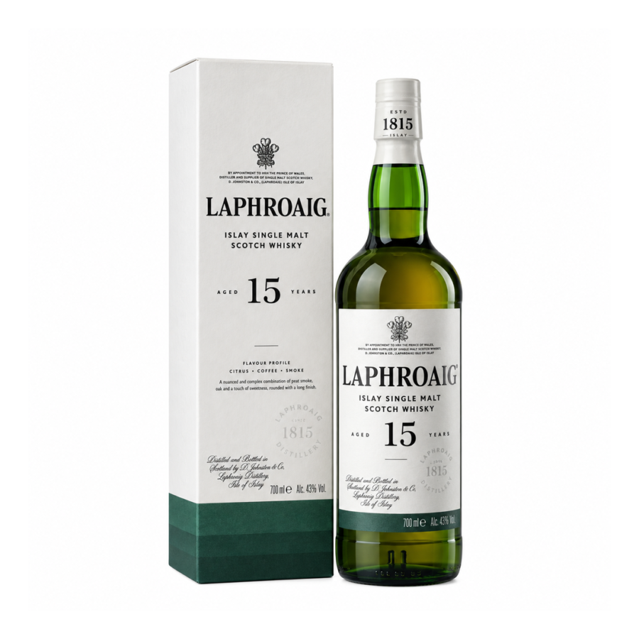 Laphroaig 15 Year Old Islay Single Malt Whisky