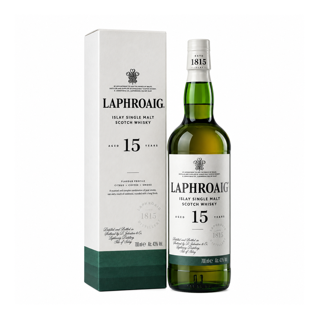 Laphroaig 15 Year Old Islay Single Malt Whisky