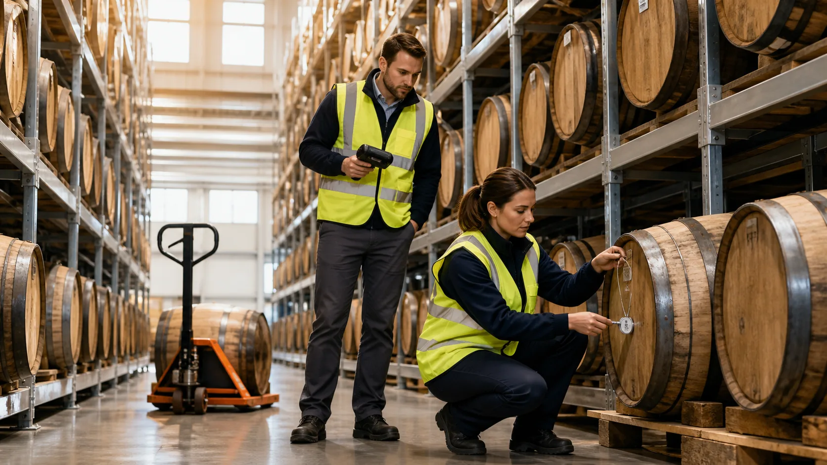 Inside Secure Bonded Warehouse Whisky Storage